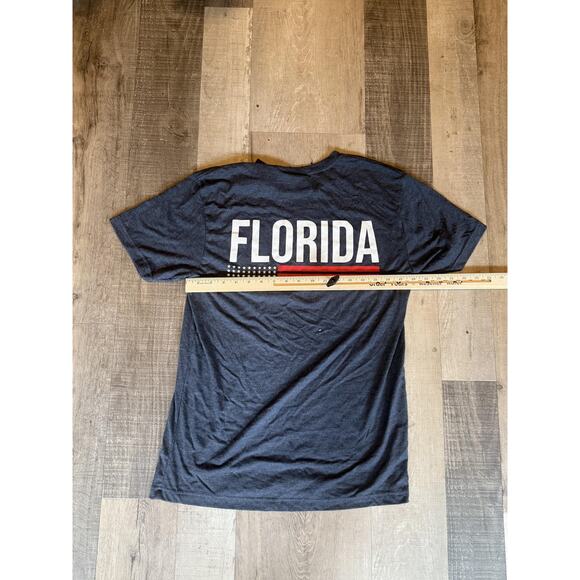 Where I'm From Florida Shirt Mens Medium Blue FLA Graphic Tee Soft Patriotic USA - Picture 6 of 7